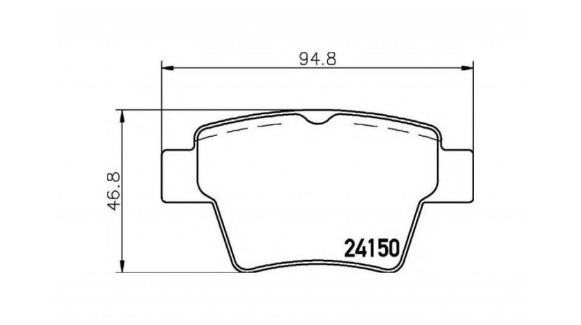 Placute frana Peugeot 307 CC (3B) 2003-2016 #2 0252415017