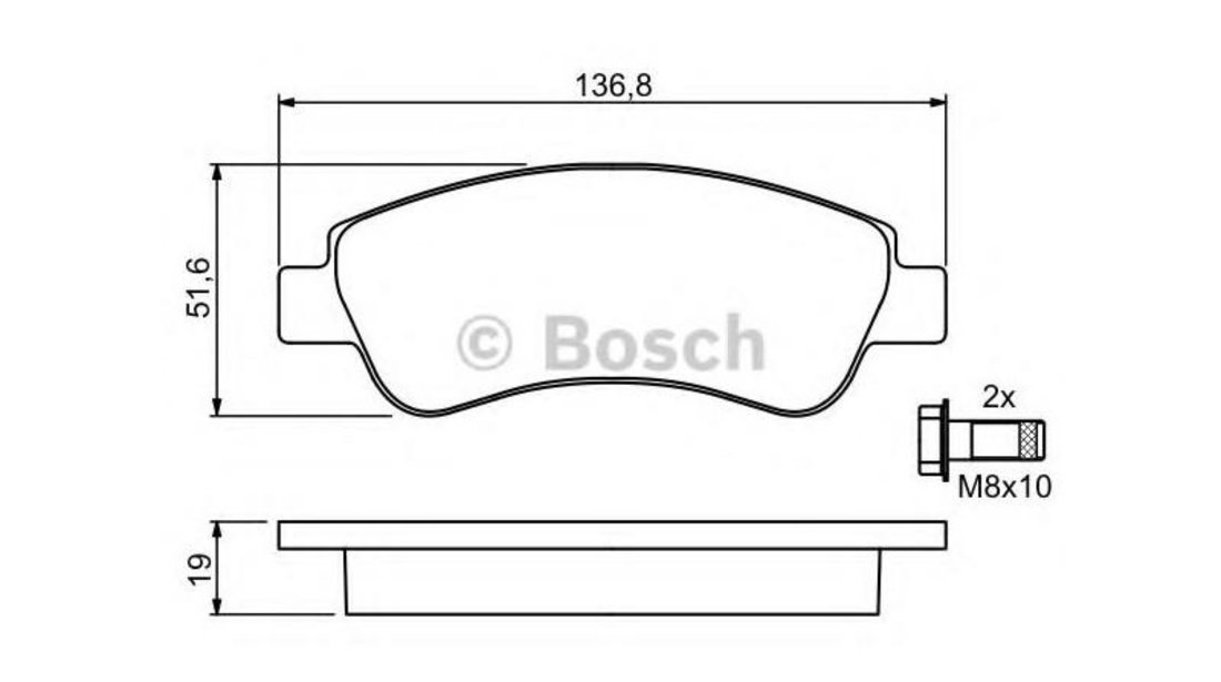 Placute frana Peugeot 307 Estate (3E) 2002-2016 #3 084010