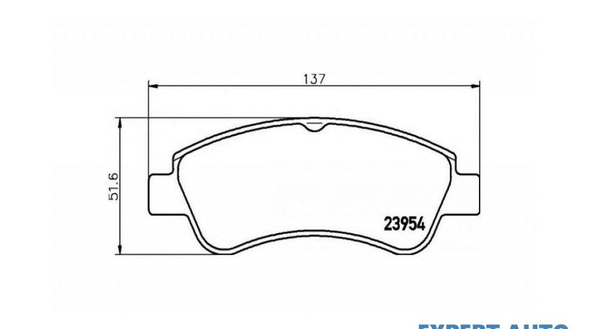 Placute frana Peugeot 307 SW (3H) 2002-2016 #2 00350