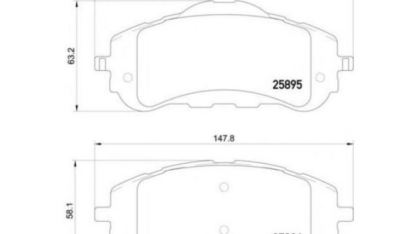 Placute frana Peugeot 308 SW II 2014-2016 #2 121560