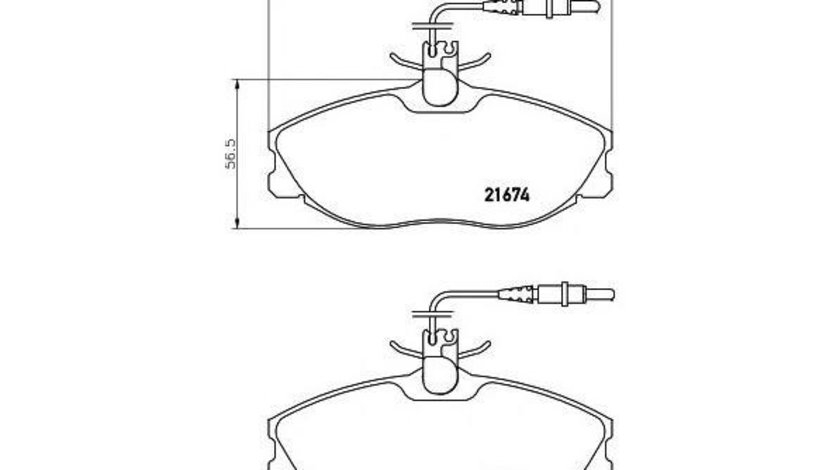 Placute frana Peugeot 406 (8B) 1995-2005 #2 060404