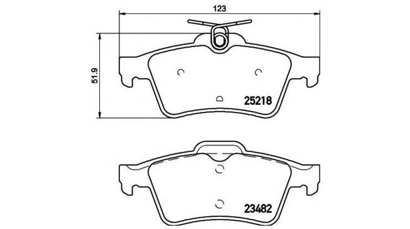 Placute frana Peugeot 508 2010-2016 #2 084240