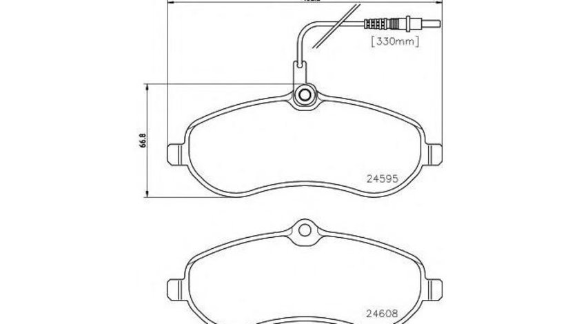 Placute frana Peugeot EXPERT Tepee (VF3V_) 2007-2016 #2 0009467548988