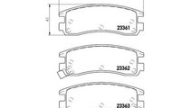 Placute frana Pontiac GRAND PRIX VI limuzina 1996-...