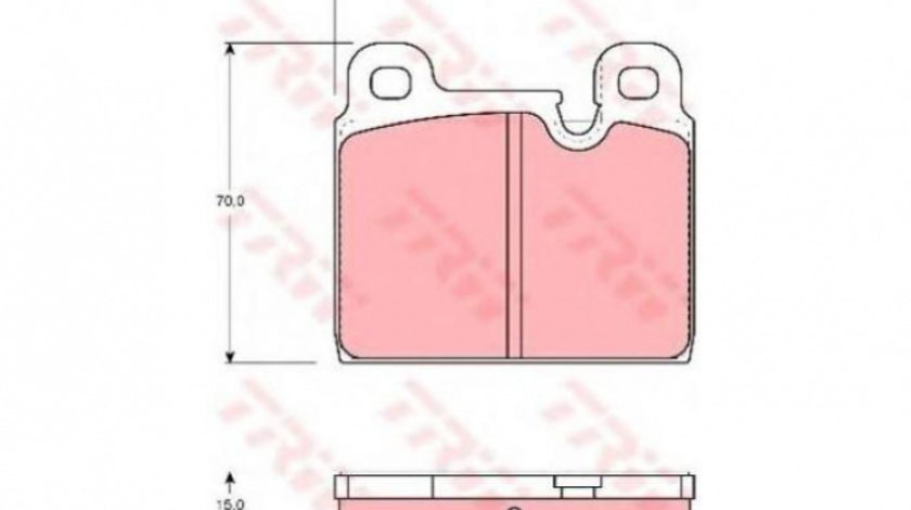 Placute frana Porsche 911 1963-1990 #2 000230