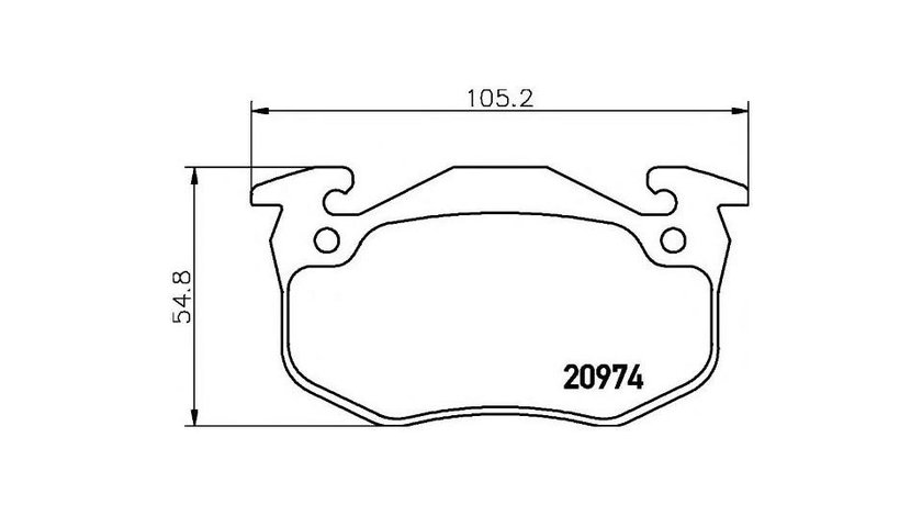 Placute frana Renault 19 Mk II (B/C53_) 1991-2001 #2 014406