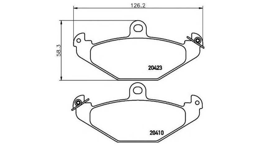 Placute frana Renault 21 caroserie (S48_) 1986-1995 #2 034510