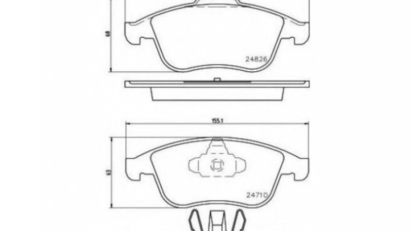 Placute frana Renault CLIO IV 2012-2016 #2 0986494401