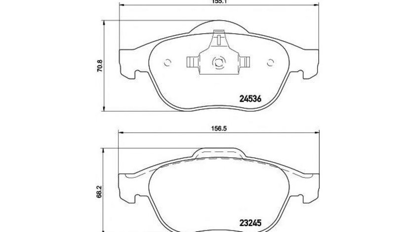 Placute frana Renault GRAND SCENIC II (JM0/1_) 2004-2016 #2 084300