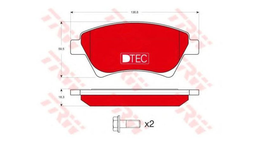 Placute frana Renault MEGANE II limuzina (LM0/1_) 2003-2016 #2 0252393018