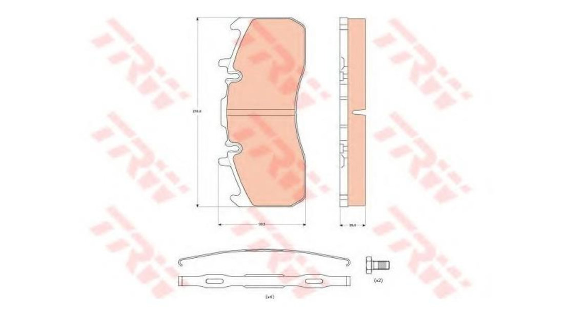 Placute frana Renault TRUCKS Midlum 2000-2016 #2 05P1492