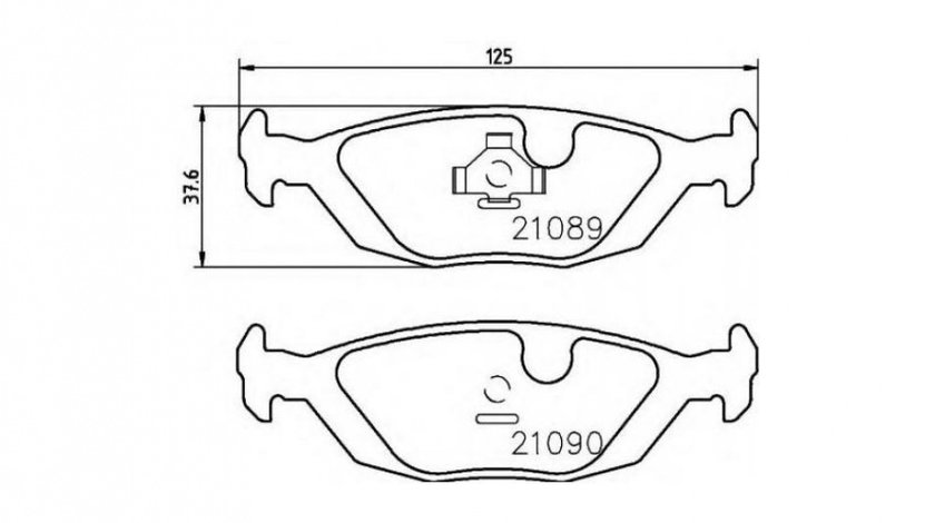 Placute frana Saab 9000 hatchback 1984-1998 #2 00724