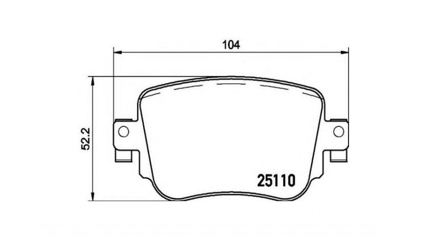 Placute frana Seat SEAT ALHAMBRA (710, 711) 2010-2016 #3 2511003