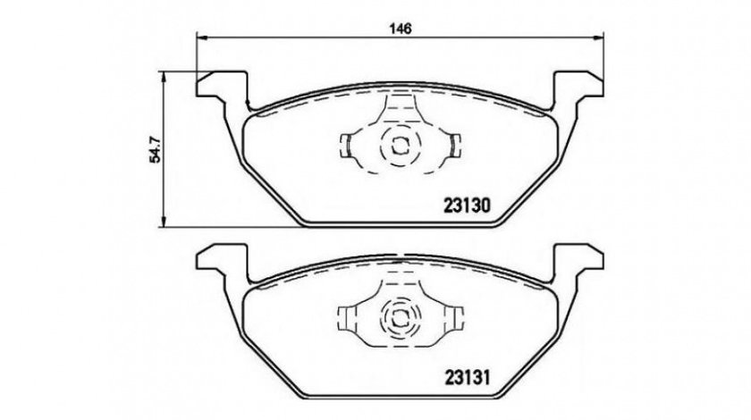 Placute frana Seat SEAT CORDOBA (6K2) 1999-2002 #2 0252313019