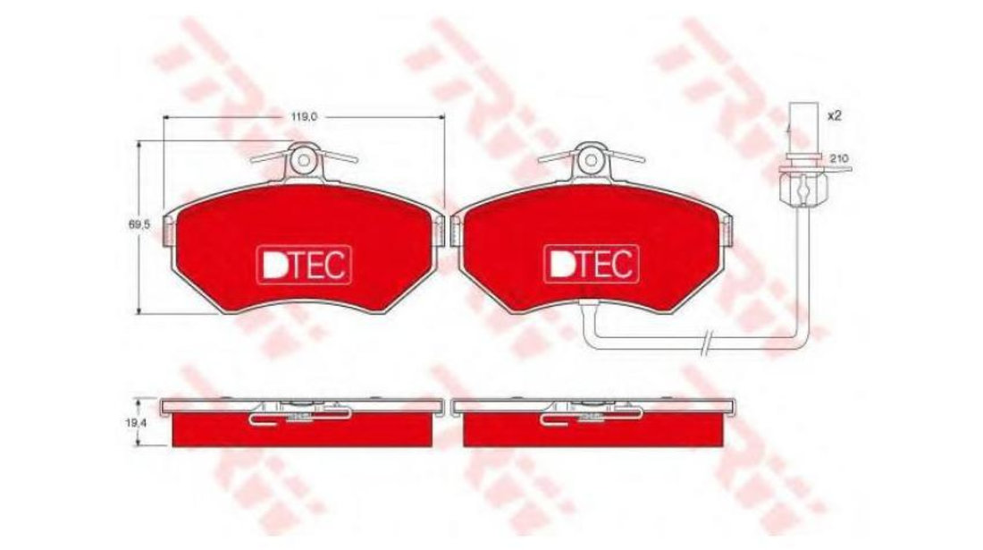 Placute frana Seat SEAT EXEO (3R2) 2008-2016 #2 02521945191PD