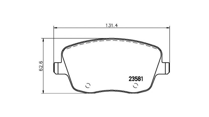 Placute frana Skoda FABIA 2006-2014 #2 0252358118