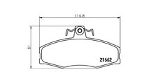 Placute frana Skoda FELICIA (6U1) 1994-1998 #2 062...