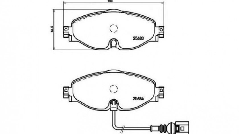 Placute frana Skoda OCTAVIA Combi (5E5) 2012-2016 #2 0986494660