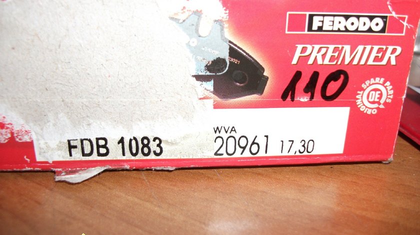 PLACUTE FRANA SPATE AUDI CITROEN PEUGEOT RENAULT SEAT SKODA VW COD FDB1083