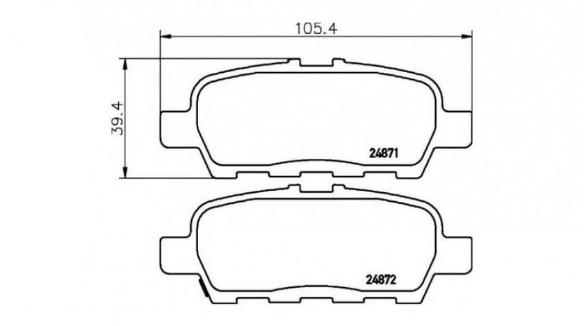 Placute frana Suzuki GRAND VITARA II (JT) 2005-2015 #2 087641