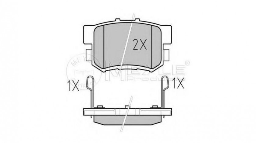 Placute frana Suzuki SX4 (EY, GY) 2006-2016 #2 0252171914