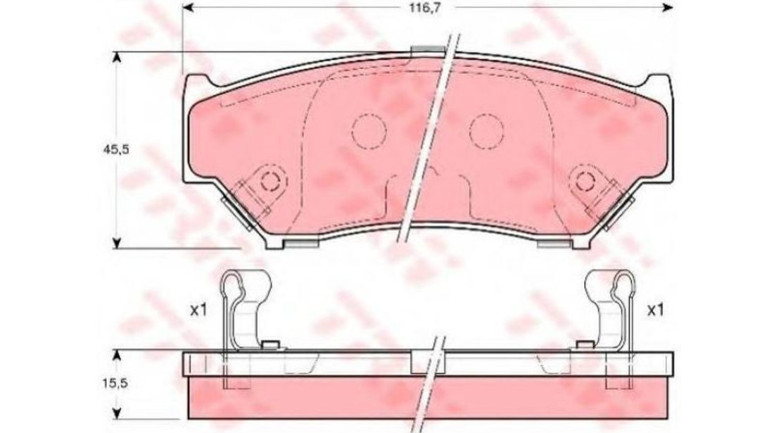 Placute frana Suzuki VITARA Cabrio (ET, TA) 1988-2002 #2 0252190715W