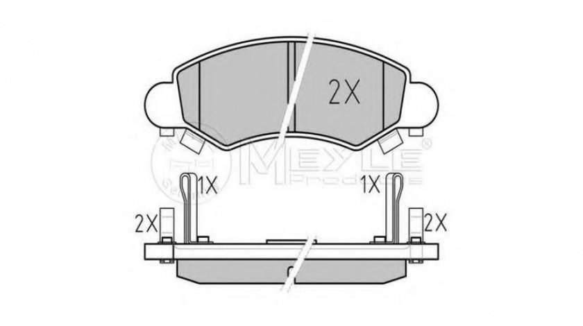 Placute frana Suzuki Wagon R (2000->)[MM] #2 0252325316