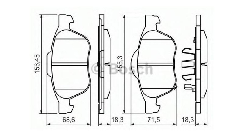 Placute frana Toyota AVENSIS Liftback (_T22_) 1997-2003 #2 0446505080