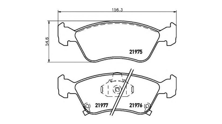 Placute frana Toyota AVENSIS Liftback (_T22_) 1997-2003 #2 0446505020