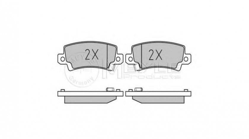 Placute frana Toyota COROLLA limuzina (_E12J_, _E12T_) 2001-2008 #2 0252381616W