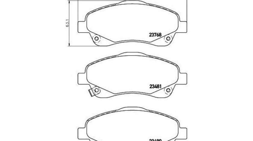 Placute frana Toyota COROLLA Verso (ZER_, ZZE12_, R1_) 2004-2009 #3 0446505130