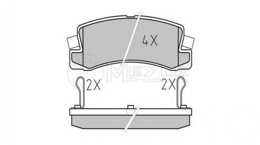 Placute frana Toyota COROLLA Wagon (__E11_) 1997-2001 #2 021404