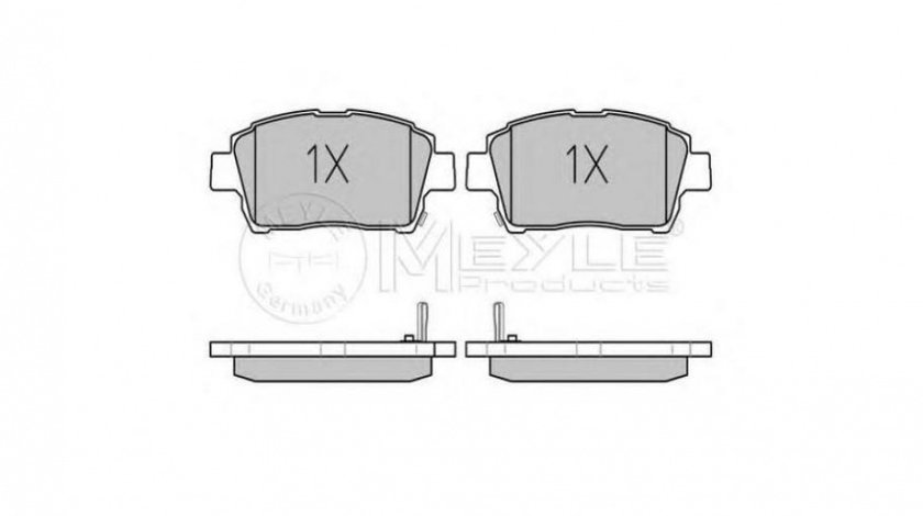 Placute frana Toyota COROLLA (ZZE12_, NDE12_, ZDE12_) 2001-2007 #2 0252351017PD