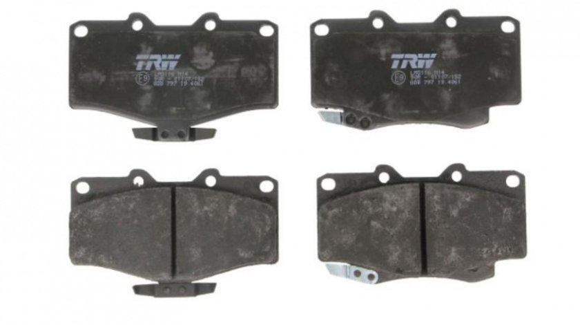 Placute frana Toyota HILUX autoturism de teren, inchis (ZN13_, LN9_, RN1_, YN8_, 1988-1997 #3 0252167915W