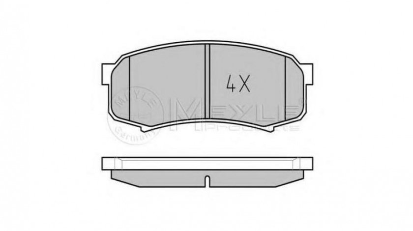 Placute frana Toyota LAND CRUISER 80 (_J8_) 1990-1998 #2 0252194715PD