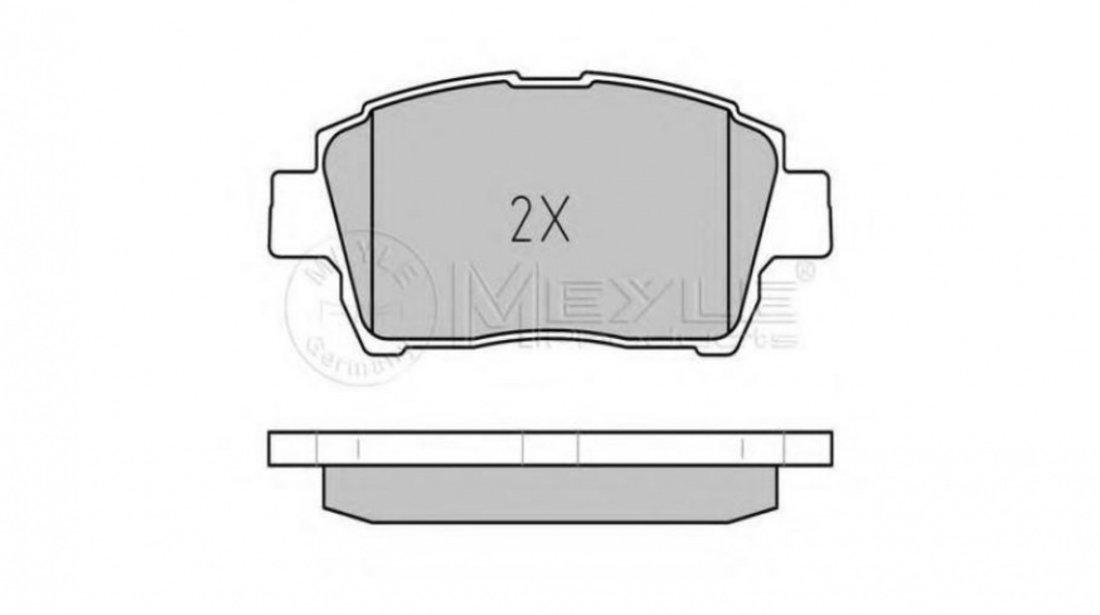 Placute frana Toyota YARIS/VITZ (SCP9_, NSP9_, KSP9_, NCP9_, ZSP9_) 2005-2016 #2 0252351017PD