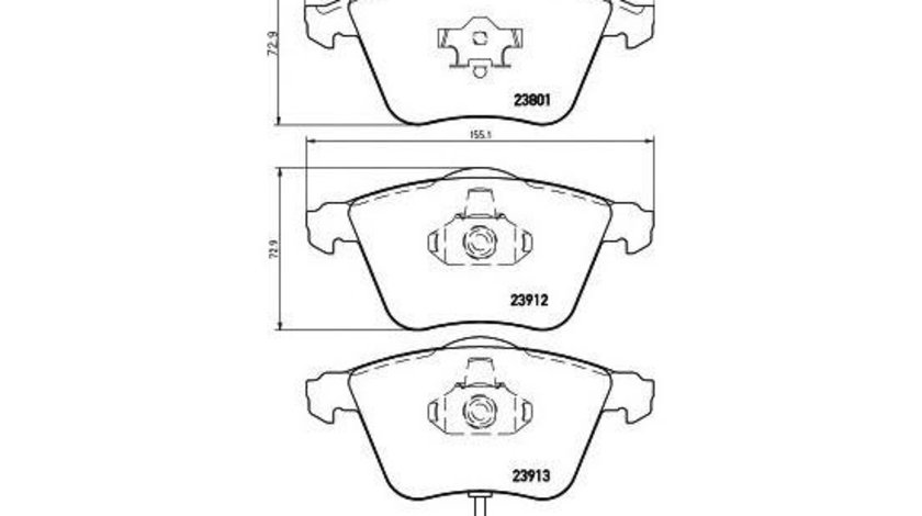 Placute frana Volkswagen AUDI A3 (8P1) 2003-2012 #2 096432