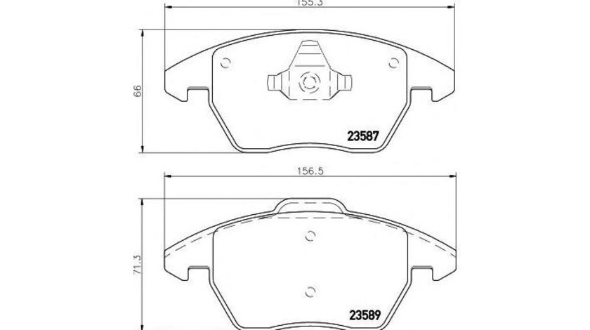 Placute frana Volkswagen VW BEETLE (5C1) 2011-2016 #2 0986424797