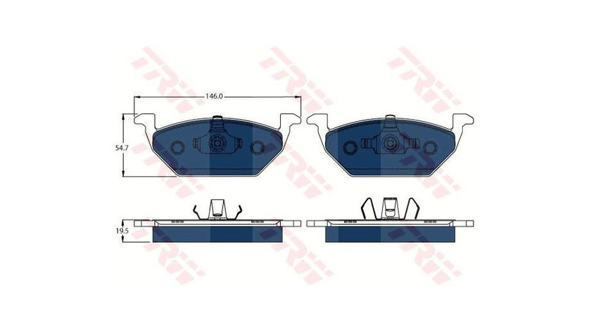 Placute frana Volkswagen VW BORA combi (1J6) 1999-2005 #2 07131