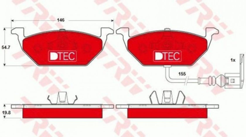 Placute frana Volkswagen VW GOLF Mk IV (1J1) 1997-2005 #2 0252313119PD