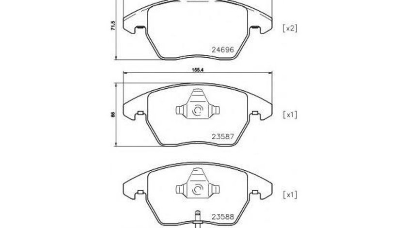 Placute frana Volkswagen VW PASSAT Variant (3C5) 2005-2011 #2 2469602