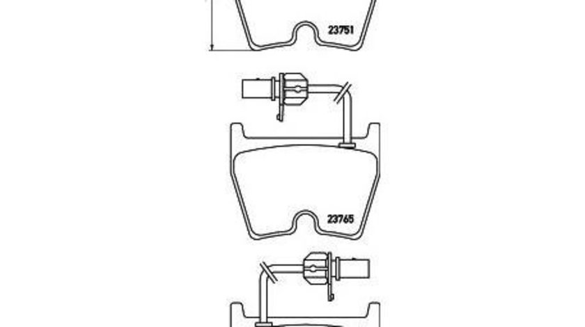 Placute frana Volkswagen VW PHAETON (3D_) 2002-2016 #2 089602