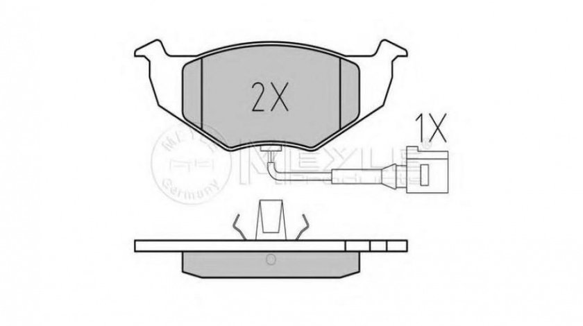 Placute frana Volkswagen VW POLO (9N_) 2001-2012 #2 0252186817W