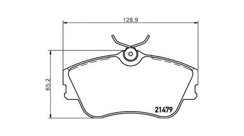 Placute frana Volkswagen VW TRANSPORTER / CARAVELLE Mk IV bus (70XB, 70XC, 7DB, 7DW) 1990-2003 #2 048000