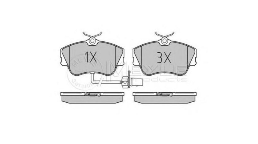 Placute frana Volkswagen VW TRANSPORTER / CARAVELLE Mk IV bus (70XB, 70XC, 7DB, 7DW) 1990-2003 #2 0252344519