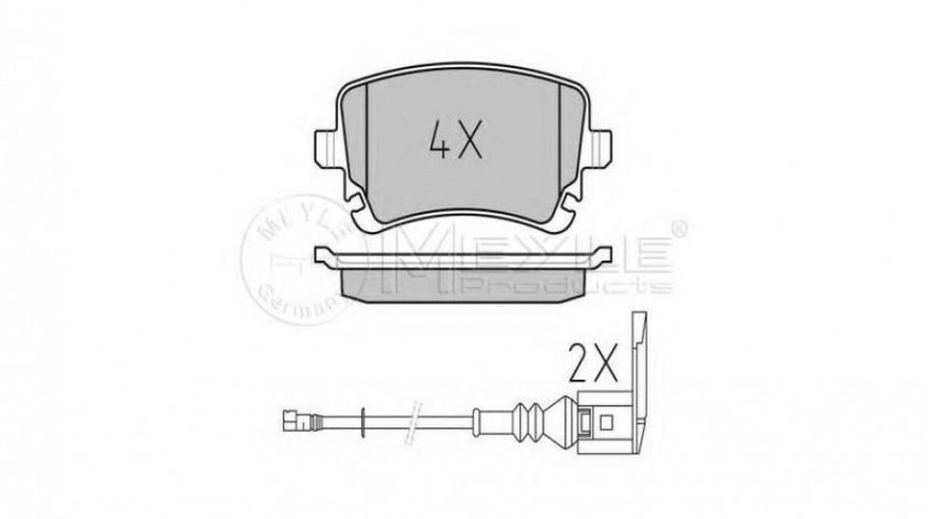 Placute frana Volkswagen VW TRANSPORTER Mk V platou / sasiu (7JD, 7JE, 7JL, 7JY, 7JZ, 7F 2003-2016 #2 0252332617W