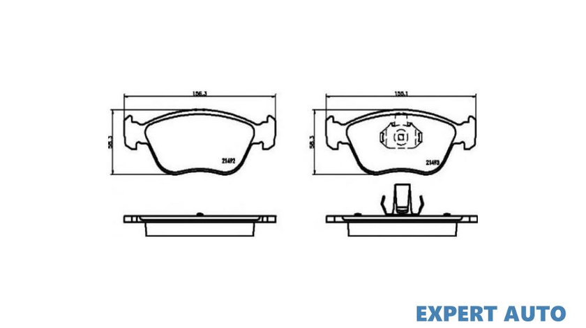 Placute frana Volvo C70 I Cabriolet 1998-2005 #2 12074