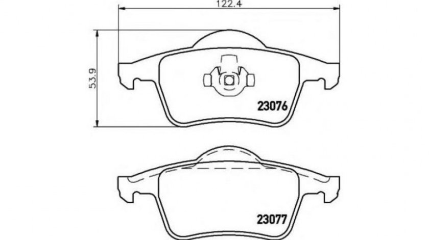 Placute frana Volvo S60 I 2000-2010 #2 0252307616