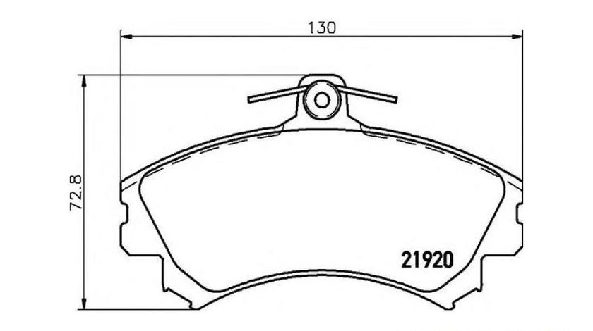 Placute frana Volvo V40 combi (VW) 1995-2004 #2 01950