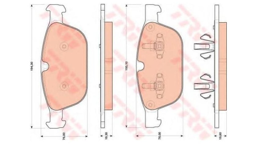 Placute frana Volvo XC60 2008-2016 #2 0252439920